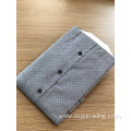 Male formal stand-up collar long sleeve jacquard shirt